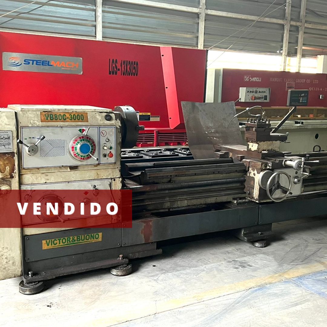 TORNO MECANICO VICTOR & BUONO MODELO VB80C 3000 MM
